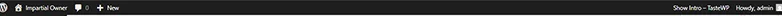 wordpress top toolbar