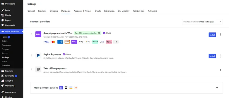 set up payment gateway