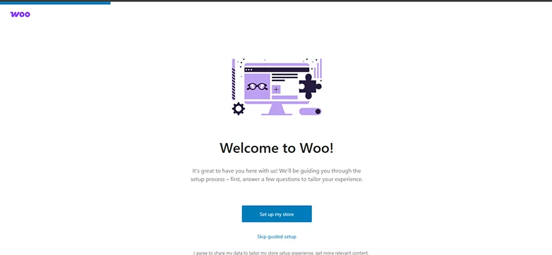 woocommerce setup wizard