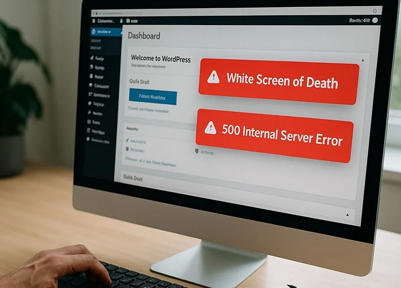 white screen of death
