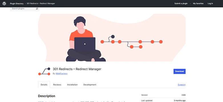301 Redirects plugin