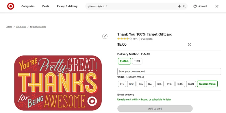 gift card
