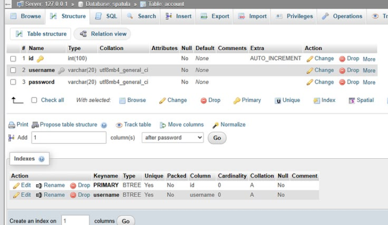 wordpress database